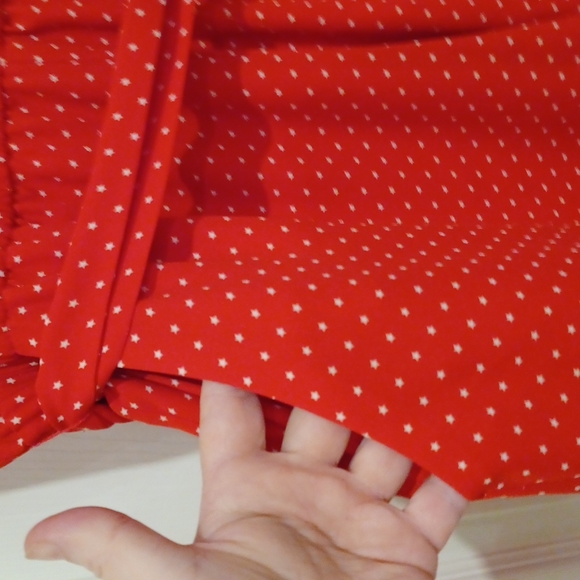 Ny & Co Red/White Stars Playsuit W/Button down front and loose shorts NEW COND - Picture 7 of 10